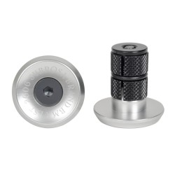 EMBOUTS DE POIGNEES SUBROSA BITCHIN ARGENT